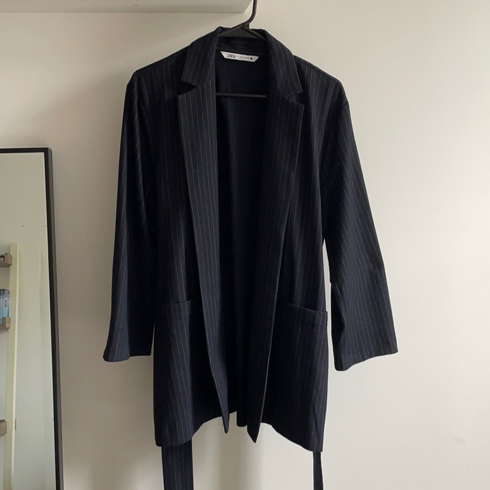 Zara kimono blazer pinstripe size small